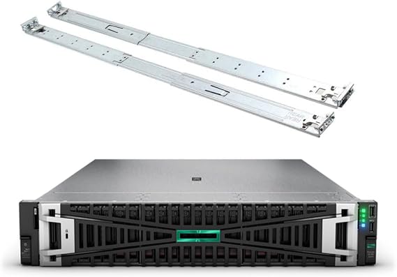 HPE ProLiant DL380 Gen11 2U Rack Server Bundle with Dual Xeon 6430 32-Core 2.1GHz, 1TB DDR5 Memory, 15.36TB Enterprise SAS 12Gb/s SSD Storage, RAID, Dual Power, iLO and Rail Kit