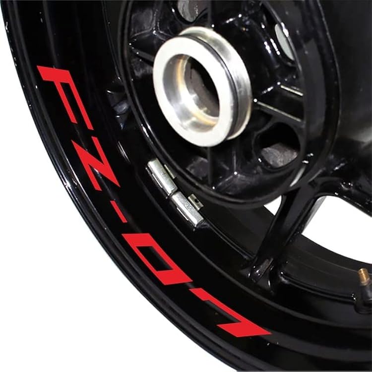 Motorcycle Reflective Rim Wheel Decal Kit,Waterproof Tire Rim Stickers Decoration for YAMAHA FZ-07 FZ07 fz 07 Red