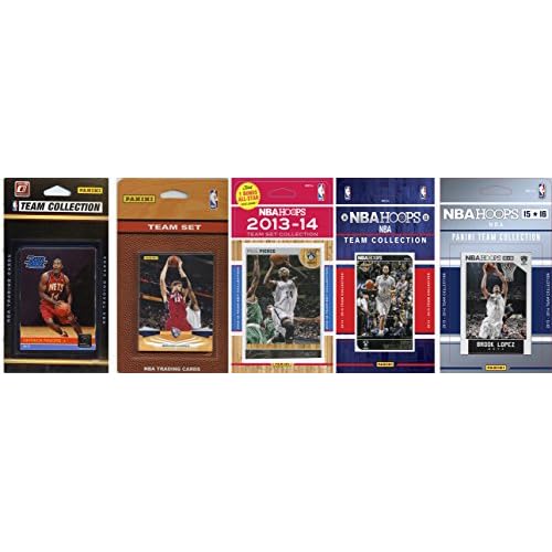 NBA New Jersey Nets 5 Different Licensed Team Set Trading Card