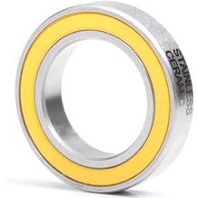 6802-2RS Stainless Steel Ceramic Hybrid Radial Bearing, 15x24x5mm Bicycle Hub Front Rear Hubs Wheel Bearing 1PC