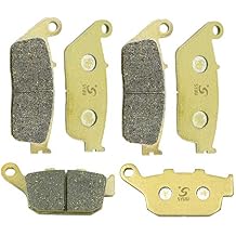 S SYUU High-Performance Reliable Motorcycle Front Rear Brake Pads Set Compatible with Street Triple 675 2007-2012 Tiger 800 XC XCa XCx XR XRt XRx 2015 2016 2017 2018 - Easy Installation FA226F FA140R
