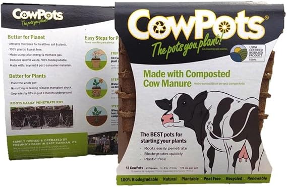 Summit Chemical 00103 3 Cowpots Square 12 Count
