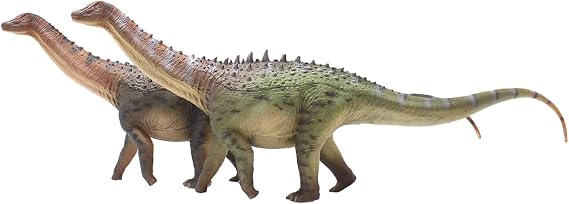 BACALYSO | HAOLONGGOOD 1/35 Size Amperosaurus, 16.5 inches (42 cm), PVC CE Certified, Painted Dragopod, Herbivorous Dinosaur Figure, Realistic Model, Plastic Model Toy (Set of 2)