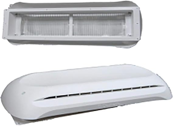 Dometic RV Refrigerator Vent Cover, Base and Cap, Polar White