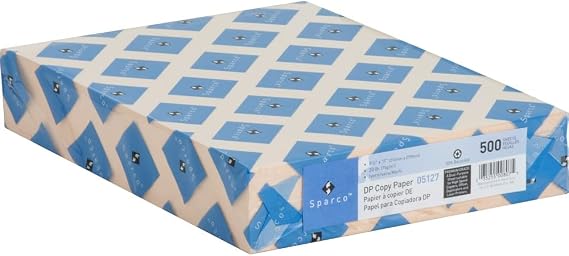 Sparco 05127 Premium Copy Paper, 20Lb, 8-12-Inch x11-Inch, 500RM, Ivory