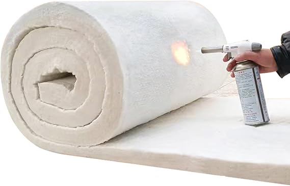 LFFH Ceramic Fiber Blanket, Temperature 1260C Constant Temperature 1000 Degrees,or Stoves, Furnace, Kilns, Fire Bricks, Boilers, Kilns, Blacksmithing, Pizza Ovens (Color : 0.61x7.2m 2cm)