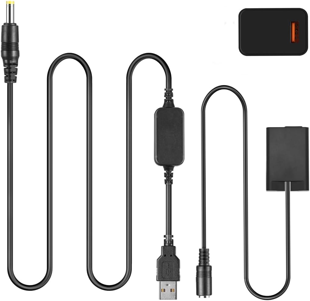 Raeisusp EP-5G DC Couple EN-EL25 EN-EL25a Dummy Battery  EH-5A USB Cable Connector  QC3.0 USB Adapter for Nikon Z30 Z50 ZFC Camera