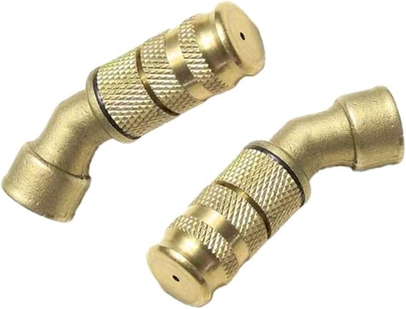 Adjustable Distance Brass Atomizer Nozzle 2 Pieces For Garden Electric Sprayer Systems Featuring Robust Copper Build And Simple Installation On Pe Pipes