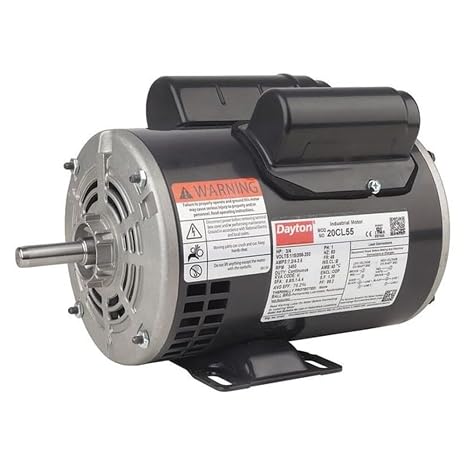 Capacitor-Start/Run General Purpose Motor, 1/2 hp HP, 115/208-230V AC Voltage, 48 Frame - 1 Each