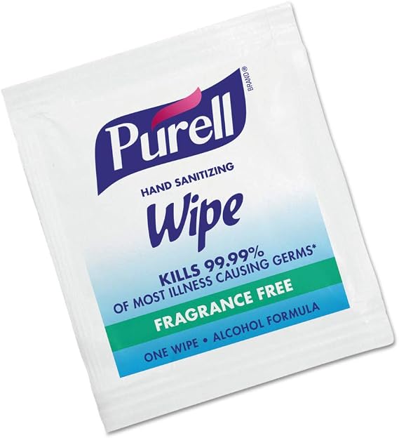PURELL 9022-10 Sanitizing Hand Wipes, 5 in. x 7 in. (1000/Carton)