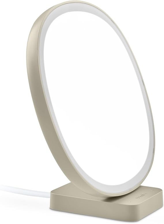 Lumie Dash 10,000 Lux Compact Bright Light Therapy Lamp for Mood and Energy Boost and Winter Blues Relief, Crystal Clear Illumination and Maximum Visual Comfort - Pistachio White