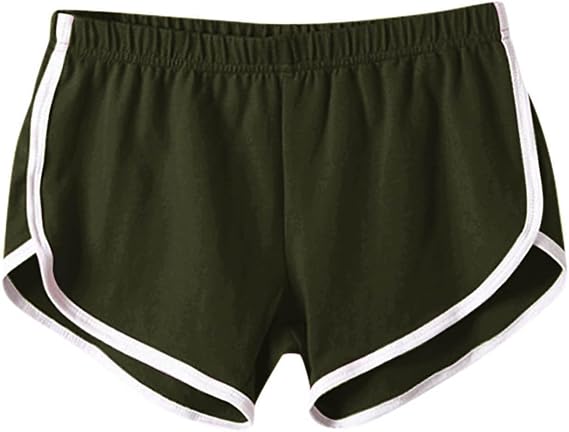 Women's Dolphin Hem Sport Shorts 3" Running Gym Athletic Workout Vintage Booty Shorts Breathable Mesh Casual Summer