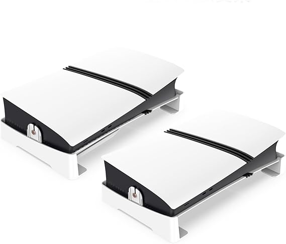 Horizontal Stand for PS5 Pro, NOT for PS5, Base Stand for PS5 Pro Disc & Digital Edition with 4 anti-Slip Pads, Horizontal Placement Bracket Holder