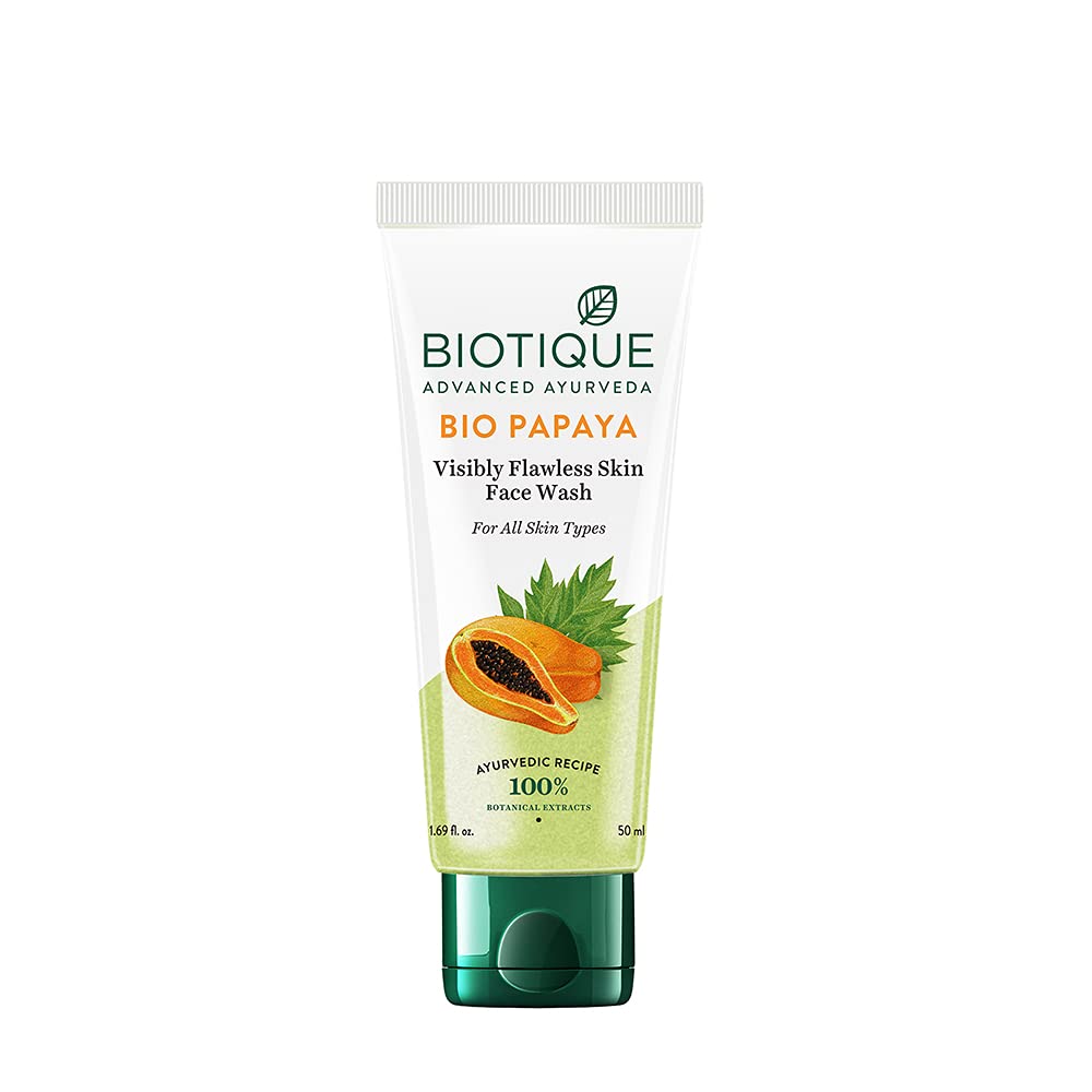 Biotique Bio Papaya Visibly Flawless Skin Face Wash, 150 ml