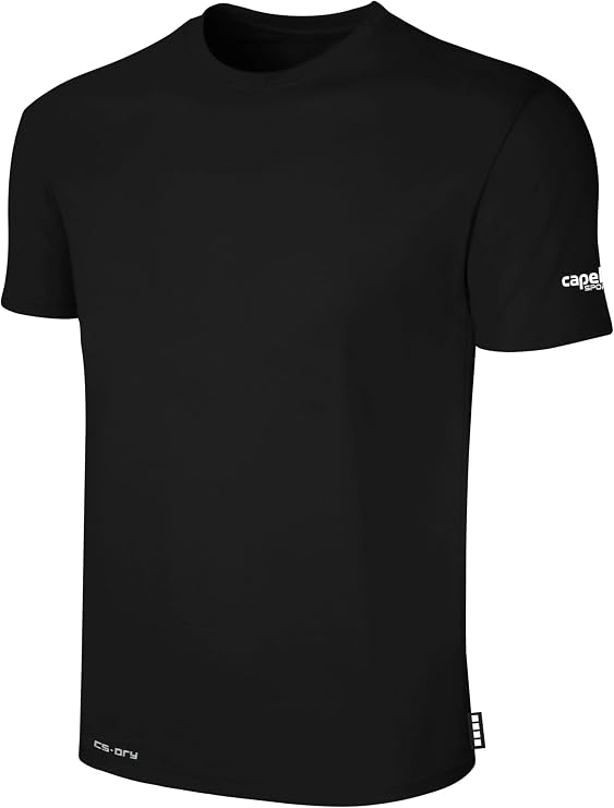 Capelli Sport Unisex-Child Youth Workout Top, Athletic Short Sleeve Crew Neck Dry Fit Exercise Training T-Shirt