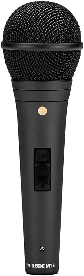 RODE M1-S, Live Performance Dynamic Microphone with On Off Button