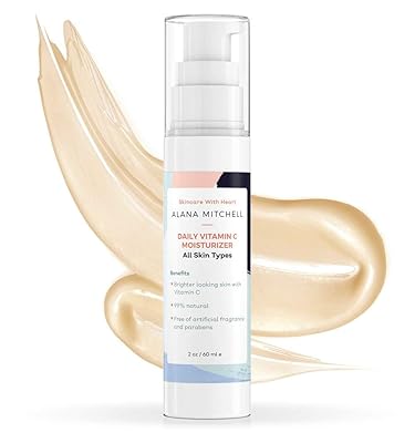 Alana Mitchell Daily Vitamin C Serum for Face Hydrating Face Moisturizer for Women & Men Anti Aging Face Serum wNatural Ingredients Facial Skin Care Products for All Skin Types 2 oz