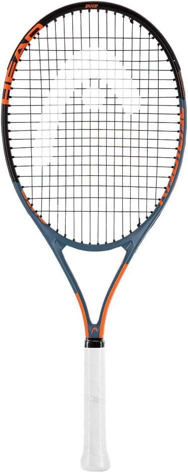 HEAD Ti.Radical Elite Tennis Racquet - Strung Headlight Valance 27" Racquet Grey/Orange