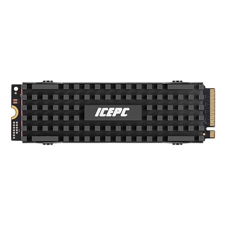 M.2 PCIE NVME 2280 SSD Graphene Coating Full-Cover Copper Heatsink,SSD Radiator with Thermal Conductive Adhesive for Laptop PC PS5 2280 NGFF Solid State Disk Cooler(Grid Pattern)