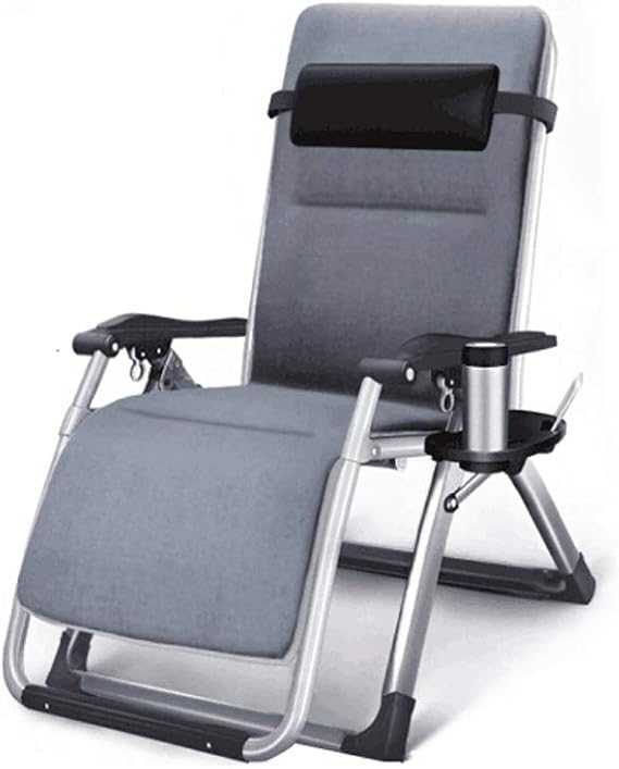 SAKEY Recliner Chair, Folding Bed, Sun Lounger, Office Chair, 168° Multi Angle Adjustable, Portable Outdoor Folding Chair, Metal Lock, 1.6 inch 40 mm Steel Tube, Load Capacity 440.1 lbs 200 kg,