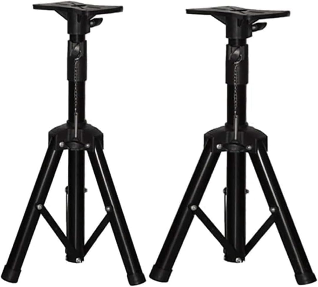 Telescopic Speaker Stand, Height Adjustment, For Bookshelf, Home, Stage, Conference Room, Speaker Stand 23.6 - 45.3 inches 60 - 115 cm, 2 Pieces