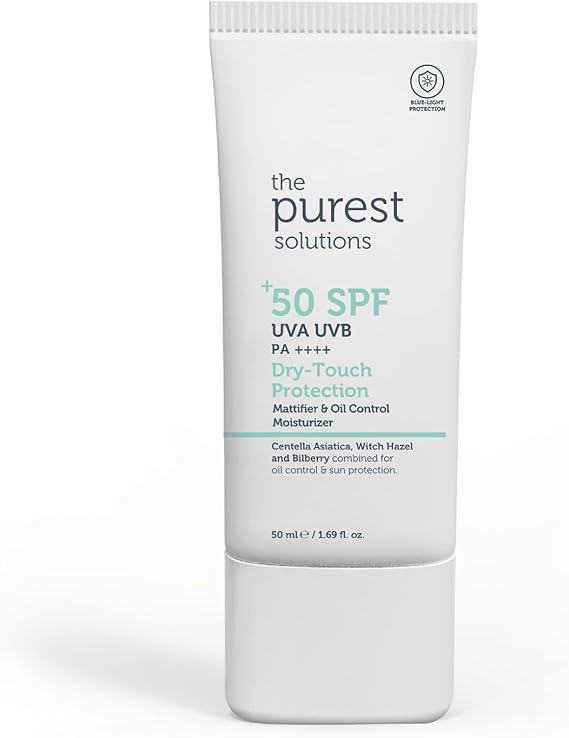 The Purest Solutions, Yağlı ve Karma Ciltler İçin Matlaştırıcı Güneş Koruyucu Krem SPF 50, 50 ml