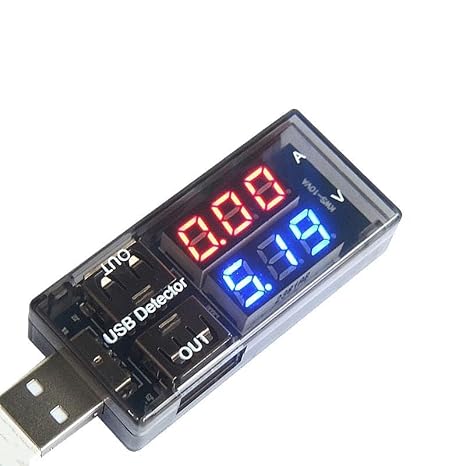 USB Power Meter, 3-9V 0-5A Voltage Tester Multimeter, LCD Digital Multimeter Current Tester Voltage Detector, USB Tester DC LED Display Multi Testers Tools