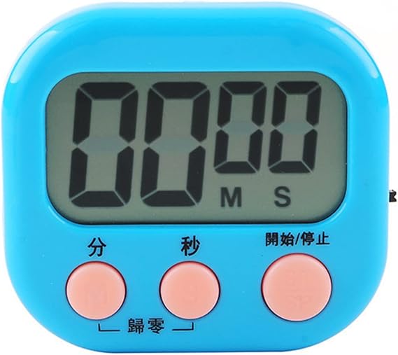 Multi Function Electronic Timer, Big LED Display Learning Management Timer Suitable for Kitchen Study Work Exercise Training (Blue)