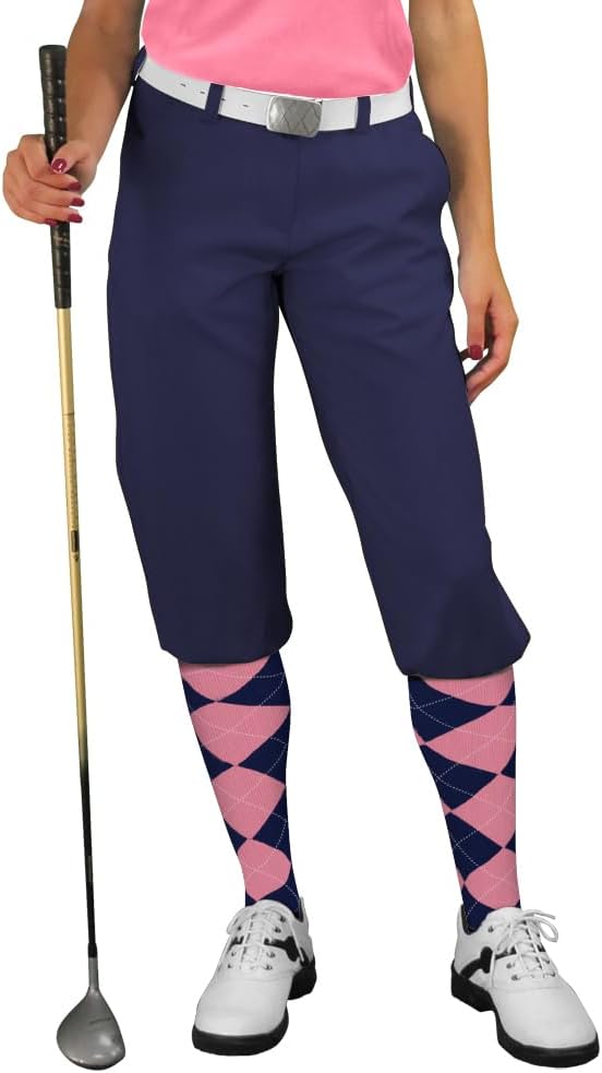 Golf Knickers Navy Womens 'Par 3' - Microfiber