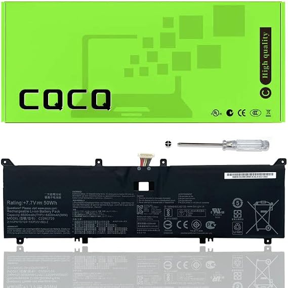C22N1720 Battery for ASUS ZenBook S UX391 UX391UA UX391UA-1A UX391UA-3B UX391UA-EG007T UX391UA-EG019T UX391UA-EG023T UX391UA-EG062T UX391UA-EG064T Series C22PYJH (7.7V 50Wh/6500mAh)