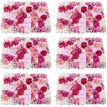 Fuchsia Flower Wall Panels, Silk Fabric Artificial Flower DIY Flower Wall Panel Indoor Outdoor Flowers Decor Floral Wall Kit for Wedding Site, Photography Building