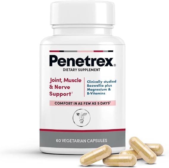 Penetrex Magnesium Glycinate Supplement for Joints, Muscles & Nerves, 60 Ct