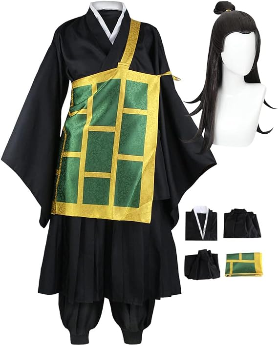 Okazaki Ryomen Sukuna Cosplay Costume Mahito Geto Suguru Cosplay Outfit Kimono Suit with Wig
