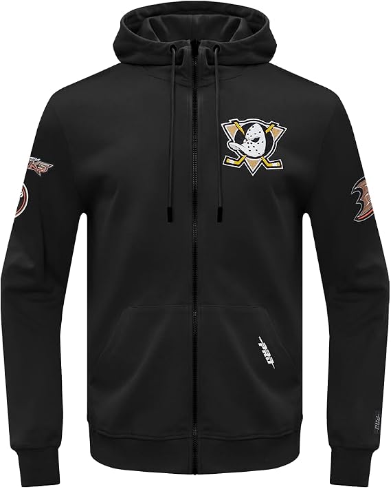 Pro Standard Mens NHL Classic Chenille Full Zip Hoodie