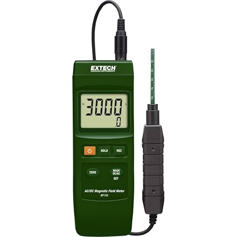 Extech MF100 AC/DC Magnetic Field Meter, Hall Effect Sensor