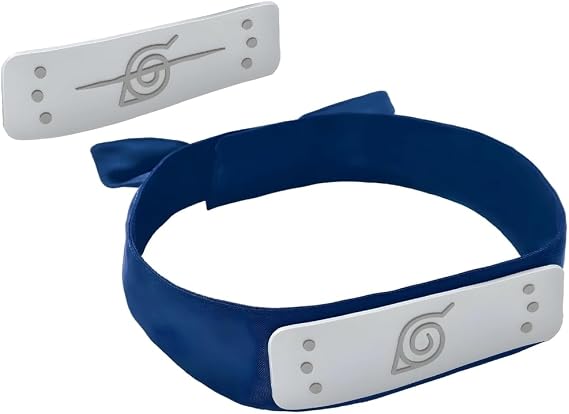 Naruto Blue Headband (One Size Fits All) 1 Piece - Authentic Anime Cosplay Accessory, Perfect for Costume and Dress Up Parties