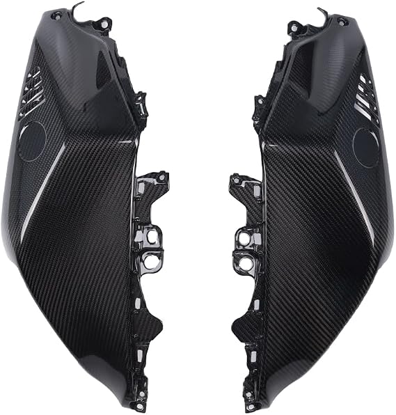 NT 100% Real 3K Carbon Fiber Side Tank Cover Fit for Yamaha 2022 2023 2024 2025 YZF R7 Glossy Twill Weave nt01
