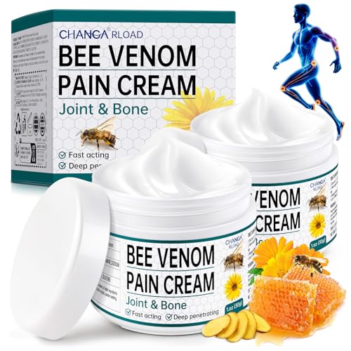 New Zealand Bee Venom Cream for Body Part, 2 PCS Specially Selected Bee Venom Cream, Designed for Daily Care of Back, Neck, Hands, and Feet, Comfortable Care Experience