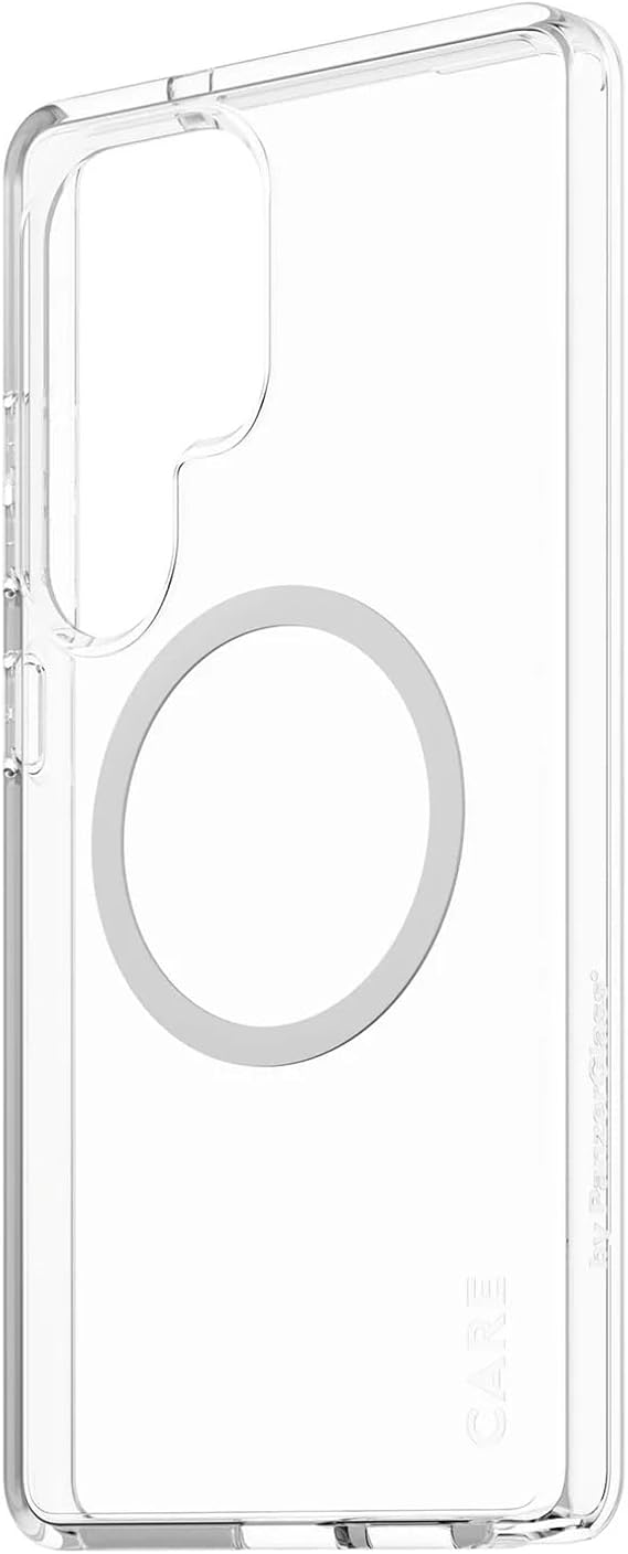 CARE by PanzerGlass Flagship Samsung Galaxy S25 Ultra Qi Uyumlu Şeffaf-Beyaz Telefon Kılıfı