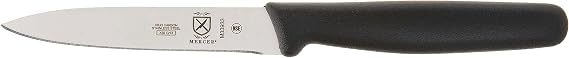 Mercer Culinary Bar Knife,Black, 4 Plain Edge, Pointed Tip