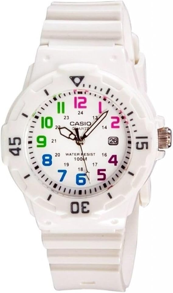 Casio LRW200H-7B Women's Dive Surf Series Sports White Dial White Strap Date Watch