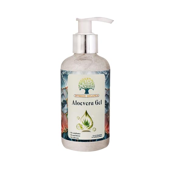 Aloe Vera Gel 100% Pure & Soothing Skin & Hair Care (200ml) - Aloe Vera Extract, Xanthan Gum, Glycerin, Vitamin E Oil