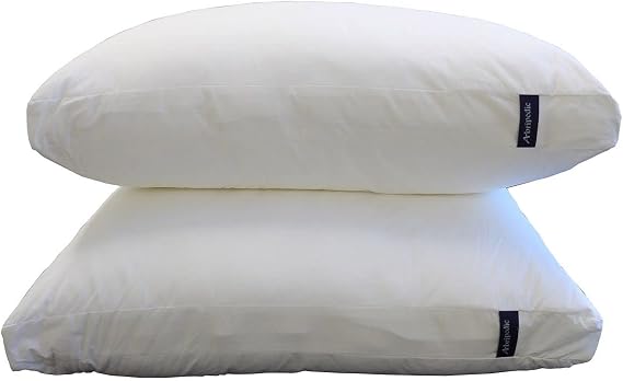 Royal Hotel Comfort Side Sleeper Pillows, Delight 2-in-1 Pillow, Adjustable to Soft or Firm Pillows, 2 Inches Gusset with Zipper, King Size, 20" x 36", Set of 2 Pillows