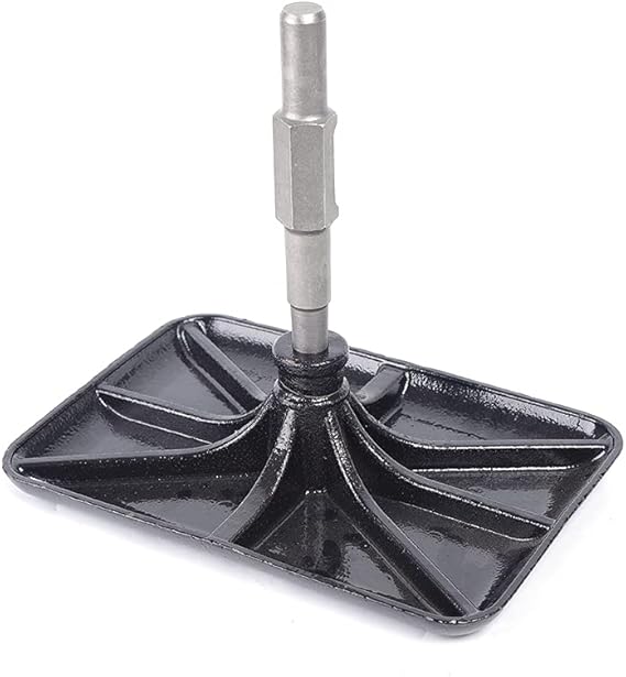 Jack Hammer Compactor Plate, Steel Tamper Rammer Plate for Ground Builder Landscaper Gardeners