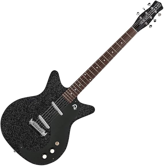 Danelectro Blackout 59 Guitar - Black Metalflake