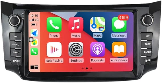 Android car Radio for Nissan Sylphy 2012-2018,9 inch Car Stereo Touch Screen Upgrade with Wireless CarPlay/Android Auto GPS Navigation WiFi FM Radio Head Unit,2G+32G