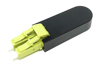 Ultra Spec Cables LC Fiber Optic 100Gb OM5 Multimode 50/125 Loopback Adapter - Lime Green