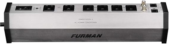 Furman PST-6 Power Station 6-Outlet Surge Protector, 15A