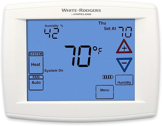 White-Rodgers 90 Series Blue, Programmable, Universal Thermostat, 1F95-1291