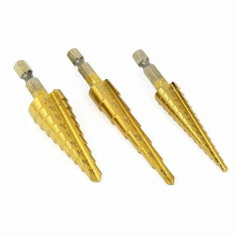 Big Horn 19249 - High Speed Steel Step Drill Bit Titanium Nitride Coated